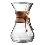 A glass coffee pot know as "Chemex"